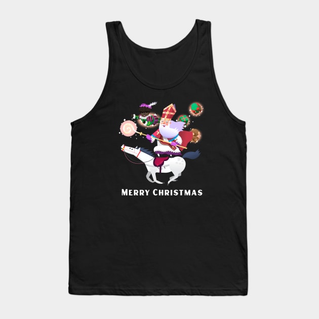 Merry Christmas Santa Claus Tank Top by MONMON-75